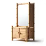 Bambus Spiegelschrank
