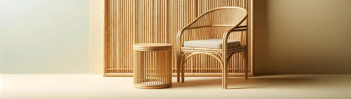 Bambusmöbel - Stuhl & Hocker